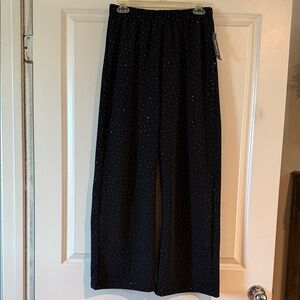 GLAMOUR Black/Silver mini studded dress pants NWT
